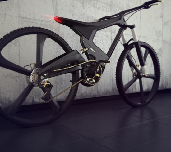 X-BIKE 可折疊碳鋁山地概念自行車設計